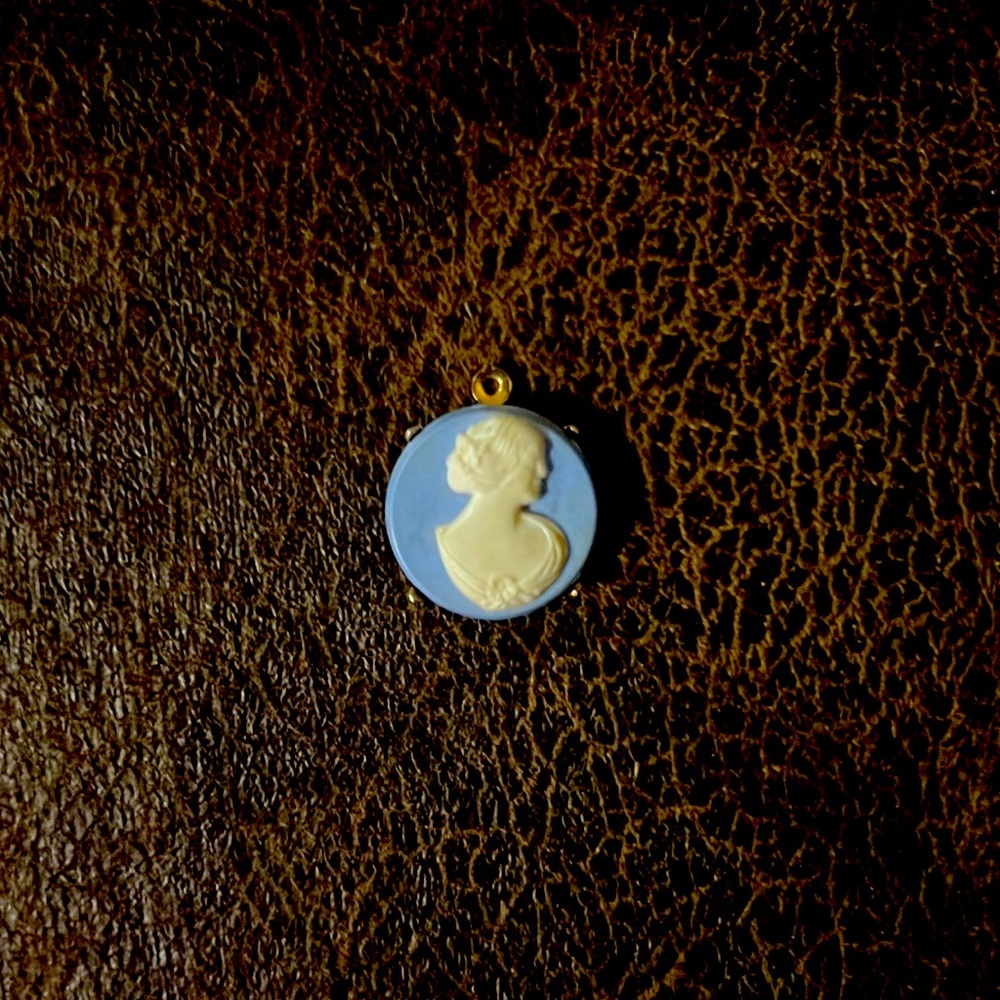 Vintage Porcelain Necklace Pendant